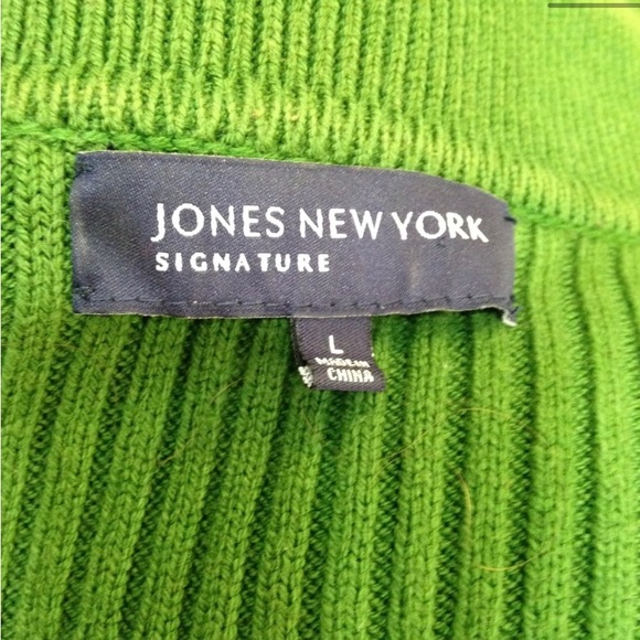 Jones of New York Collection Green Sweater Cardigan (L) - Picture 8 of 8